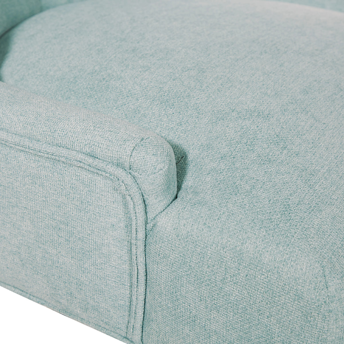 Mint Blue Fabric Office Chair with Chrome Base A609