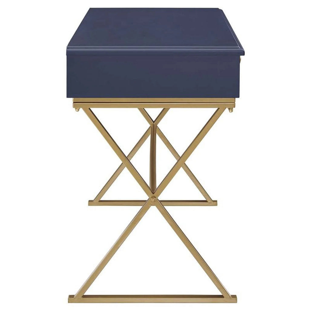 Blue and Gold Writing Desk R284333