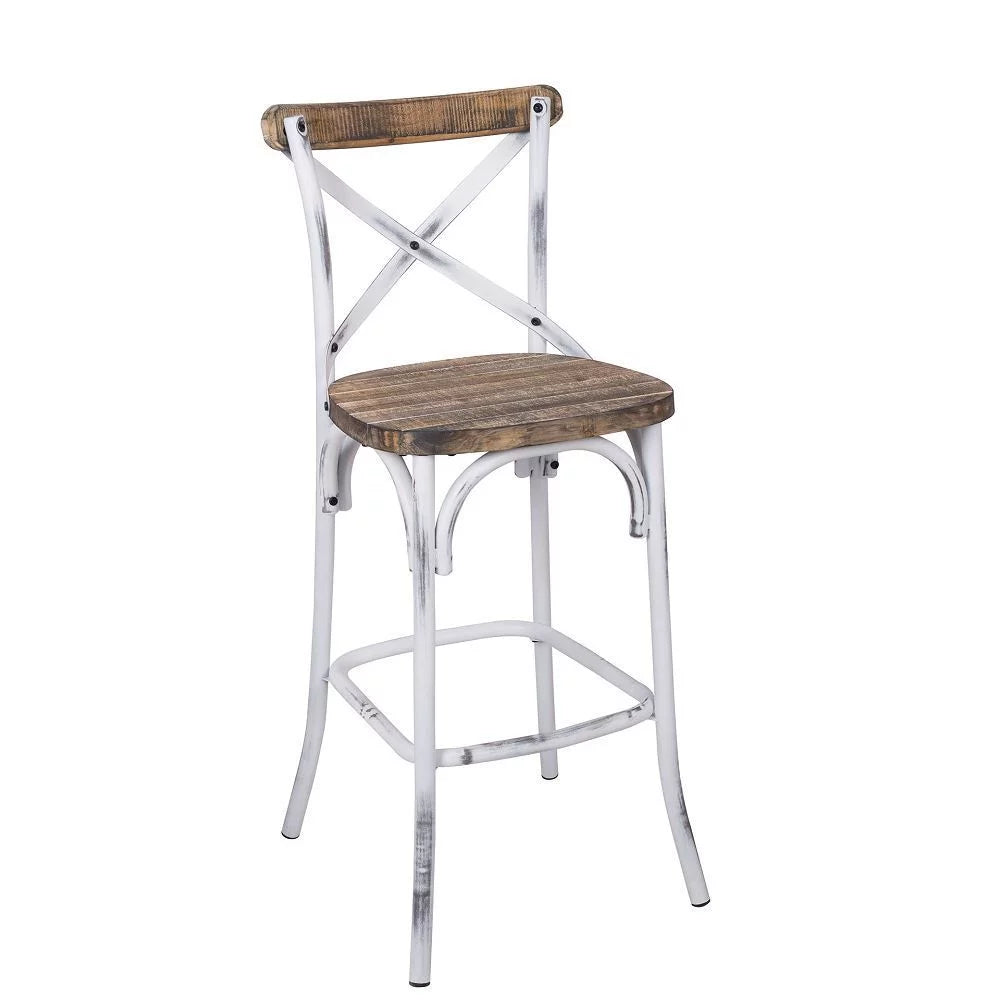 Antique White Bar Chair O20119