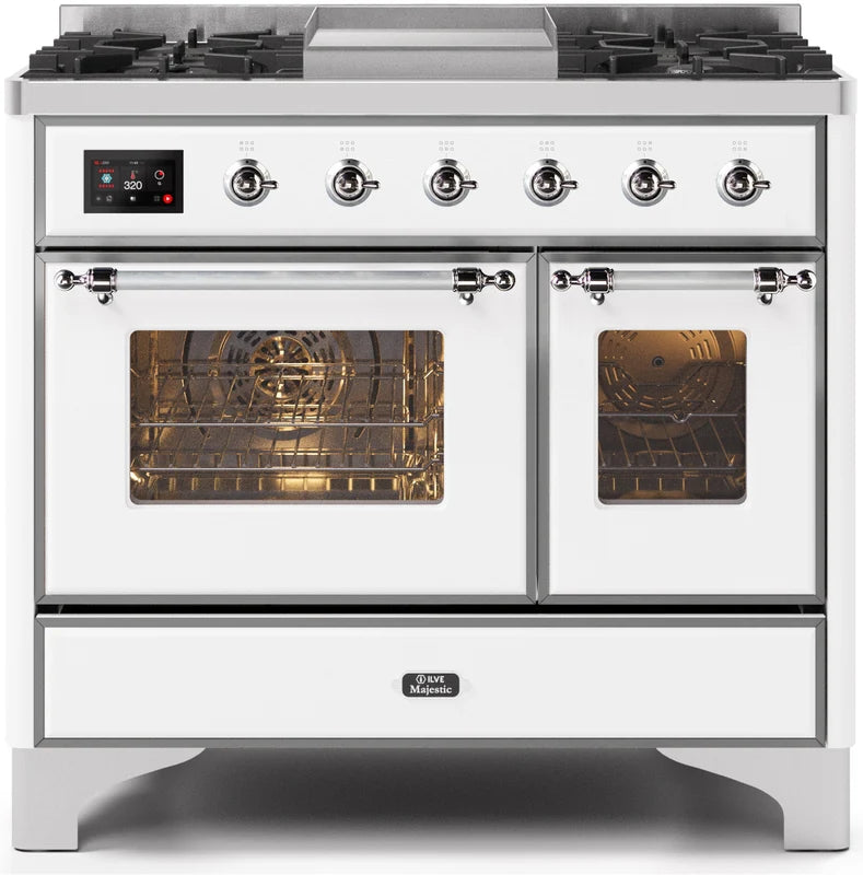 White Dual Fuel Natural Gas Range F59274