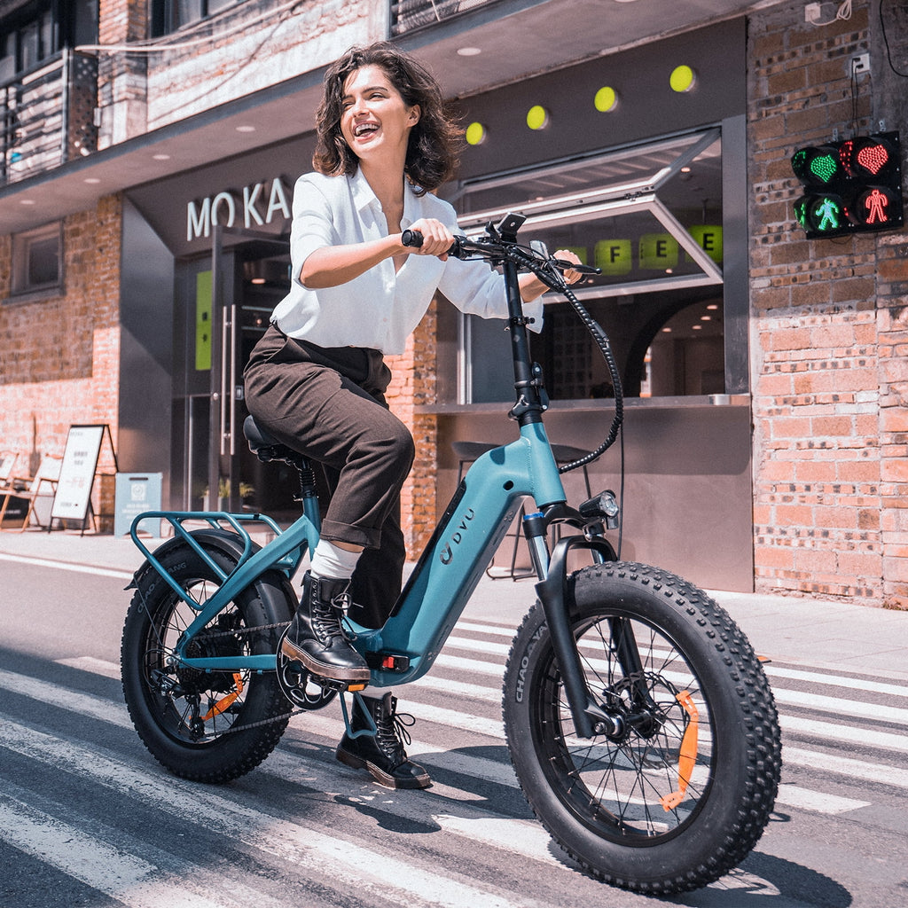 20" Fat Tire Folding Electric Bike 500W 48V 14AH J558885