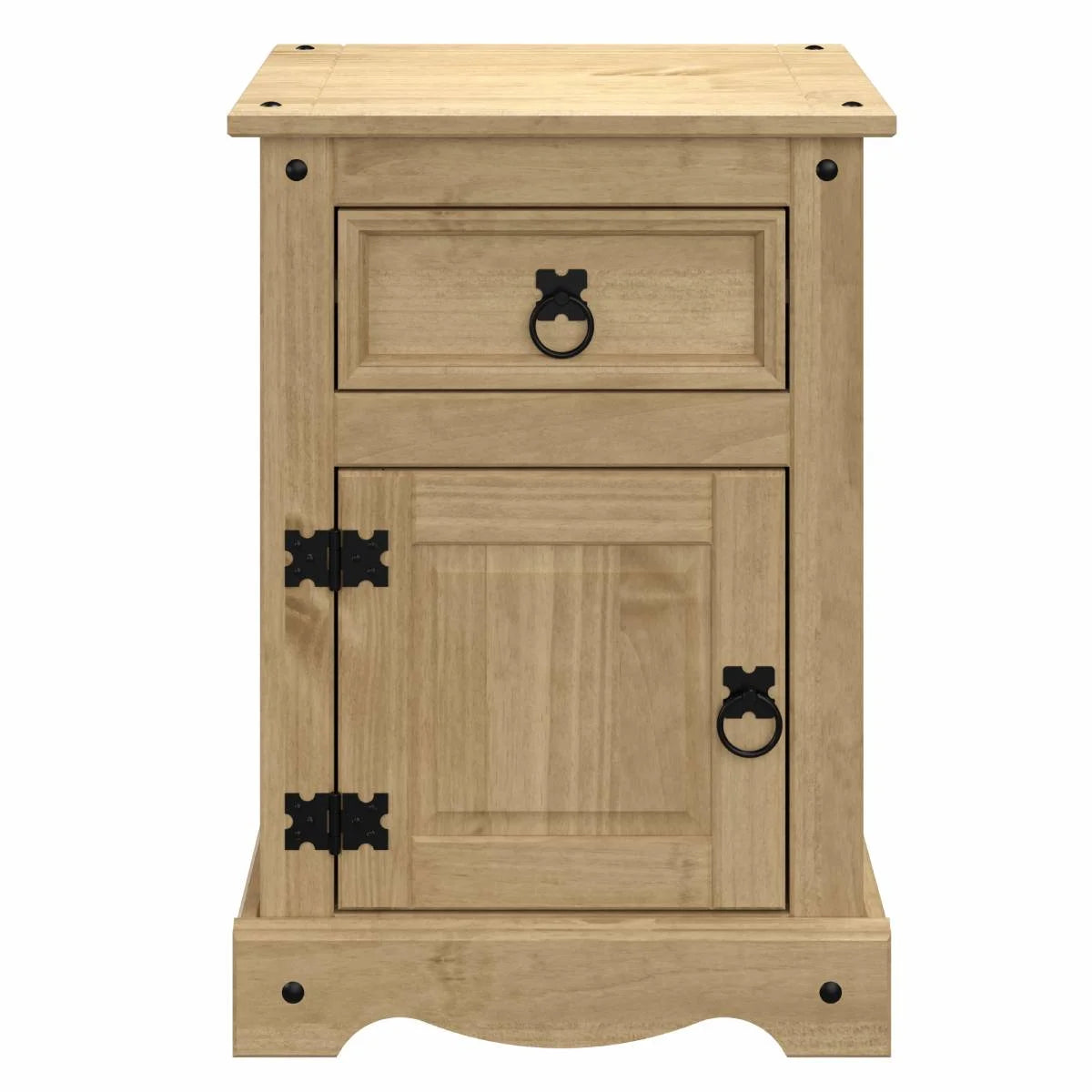 Wood 1 Door 1 Drawer Nightstand C4223
