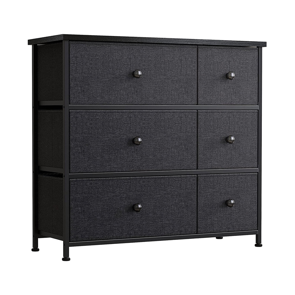 6 Drawer Steel Frame Storage Organizer Dresser P86583