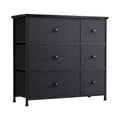 6 Drawer Steel Frame Storage Organizer Dresser P86583