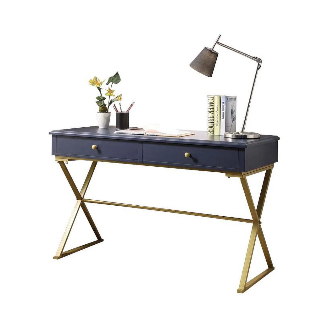 Blue and Gold Writing Desk R284333