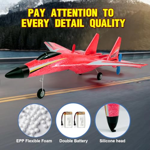 2.4GHz 2 Channel RC Airplane with Gyro Night Lights and 2 Batteries O87587