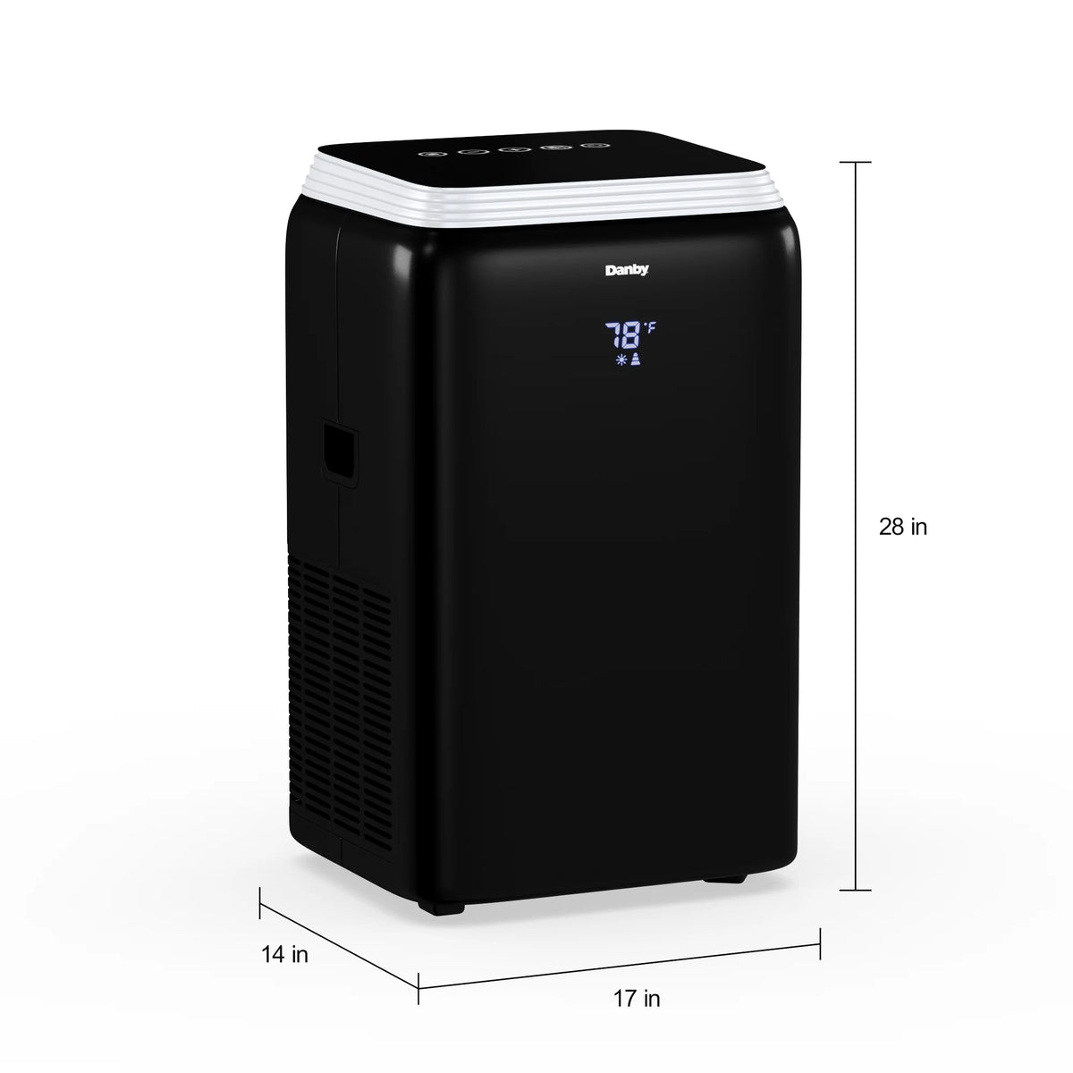 Black 12,500 BTU Portable AC E69743