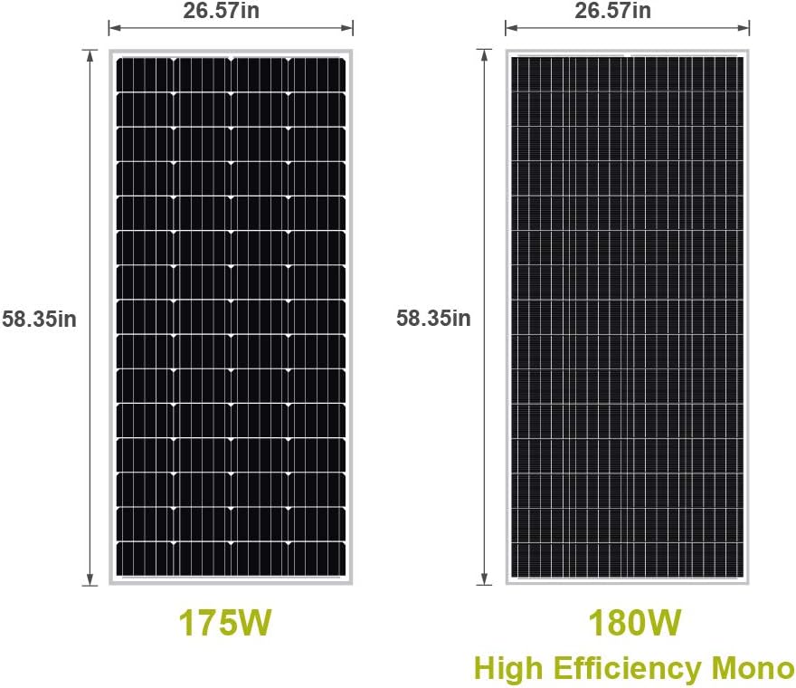 180W 12V Monocrystalline Solar Panel A26123