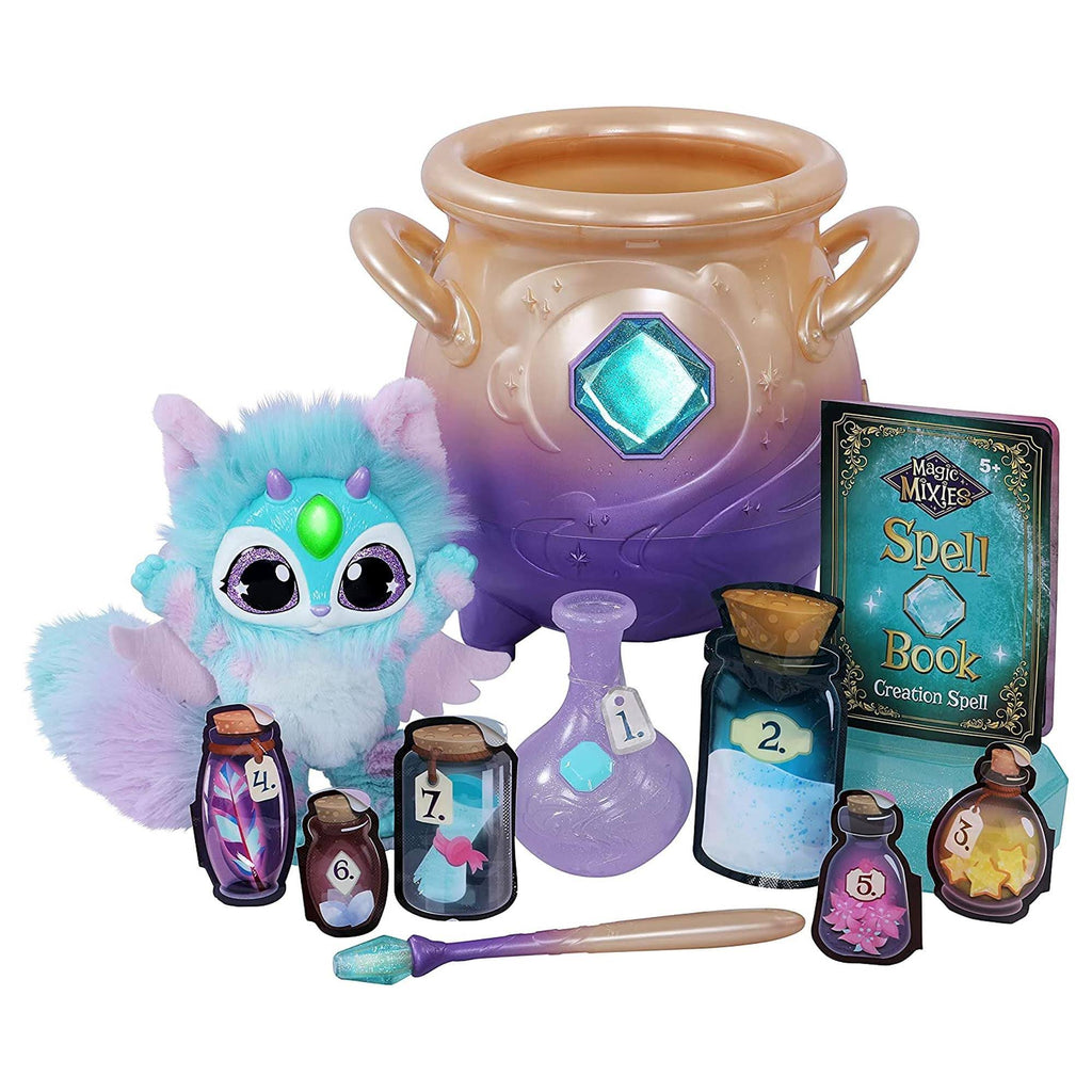 Blue Interactive Plush Toy Magical Misting Cauldron X9065