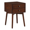 Espresso 2-Drawer Wood End Table U18848
