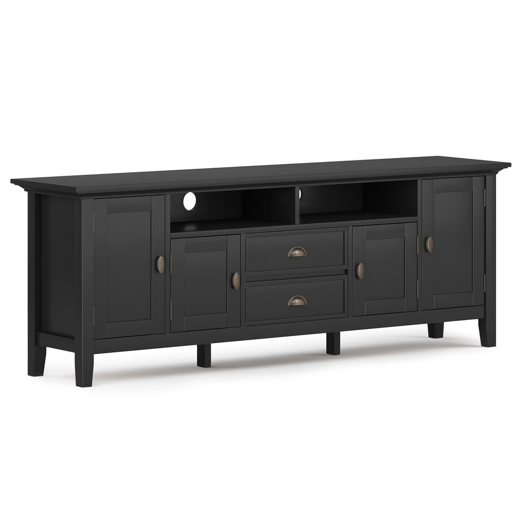 Black Wood 72 inch TV Media Stand J551244