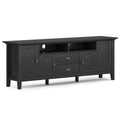Black Wood 72 inch TV Media Stand J551244