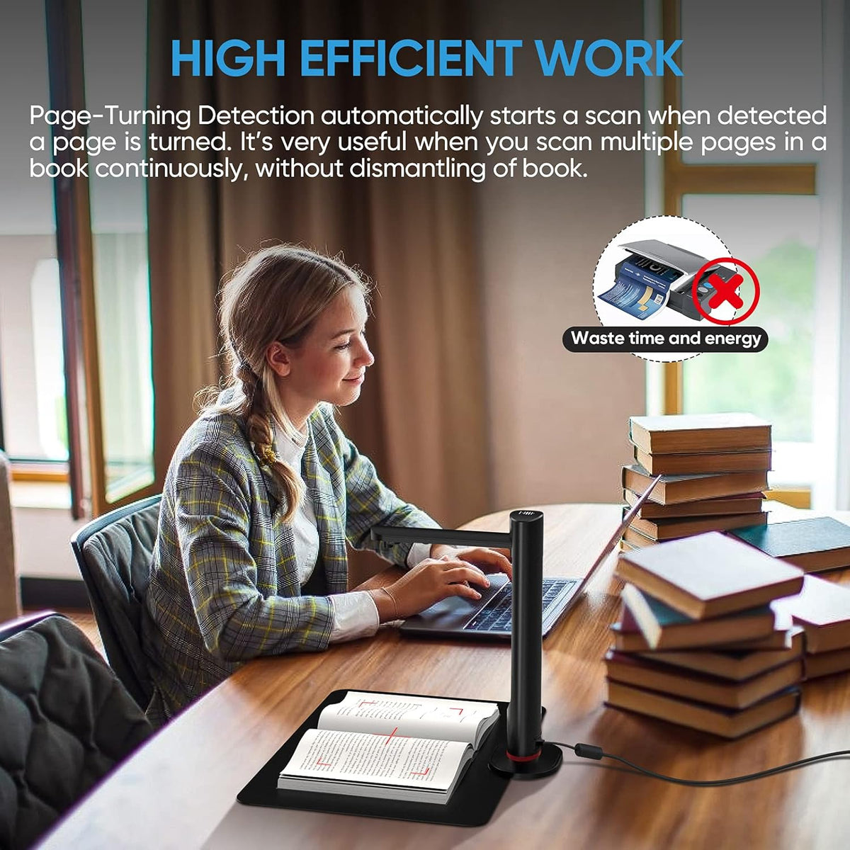 A3 Size 23MP Document Camera & Book Scanner E6789