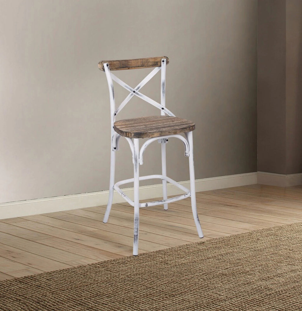 Antique White Bar Chair O20119