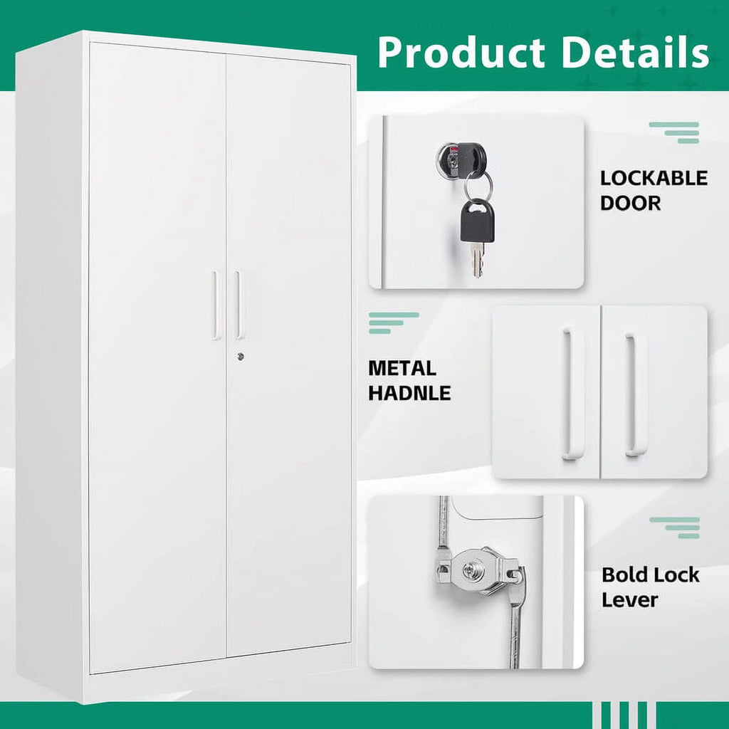 Metal Storage Cabinet with Locking Doors W5183