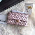 Pink Gold Medium Lambskin Leather Flap Bag S40169