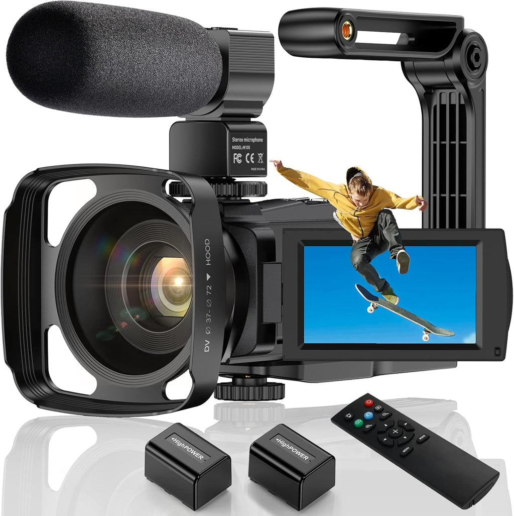 4K UHD Video Camera Camcorder with Microphone J82098