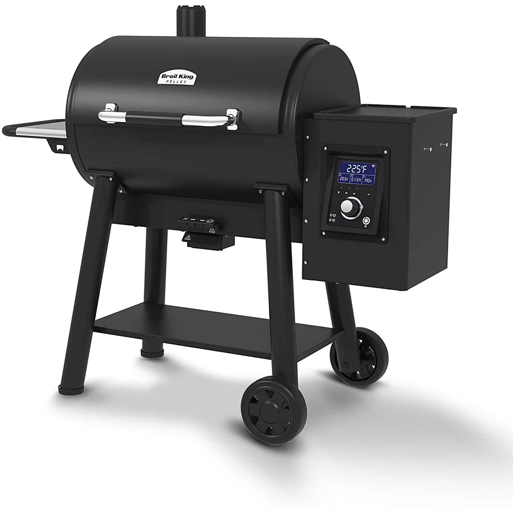 Black Pellet Grill with Grill Cover F629410