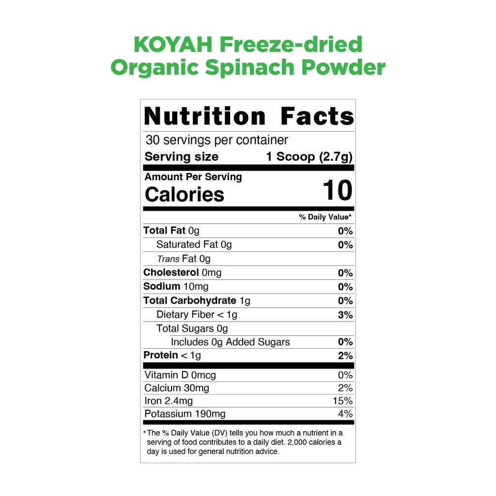 Organic Spinach Powder L42235