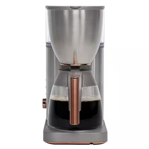 10 Cup Stainless Steel Drip Coffee Maker with Glass Carafe T932