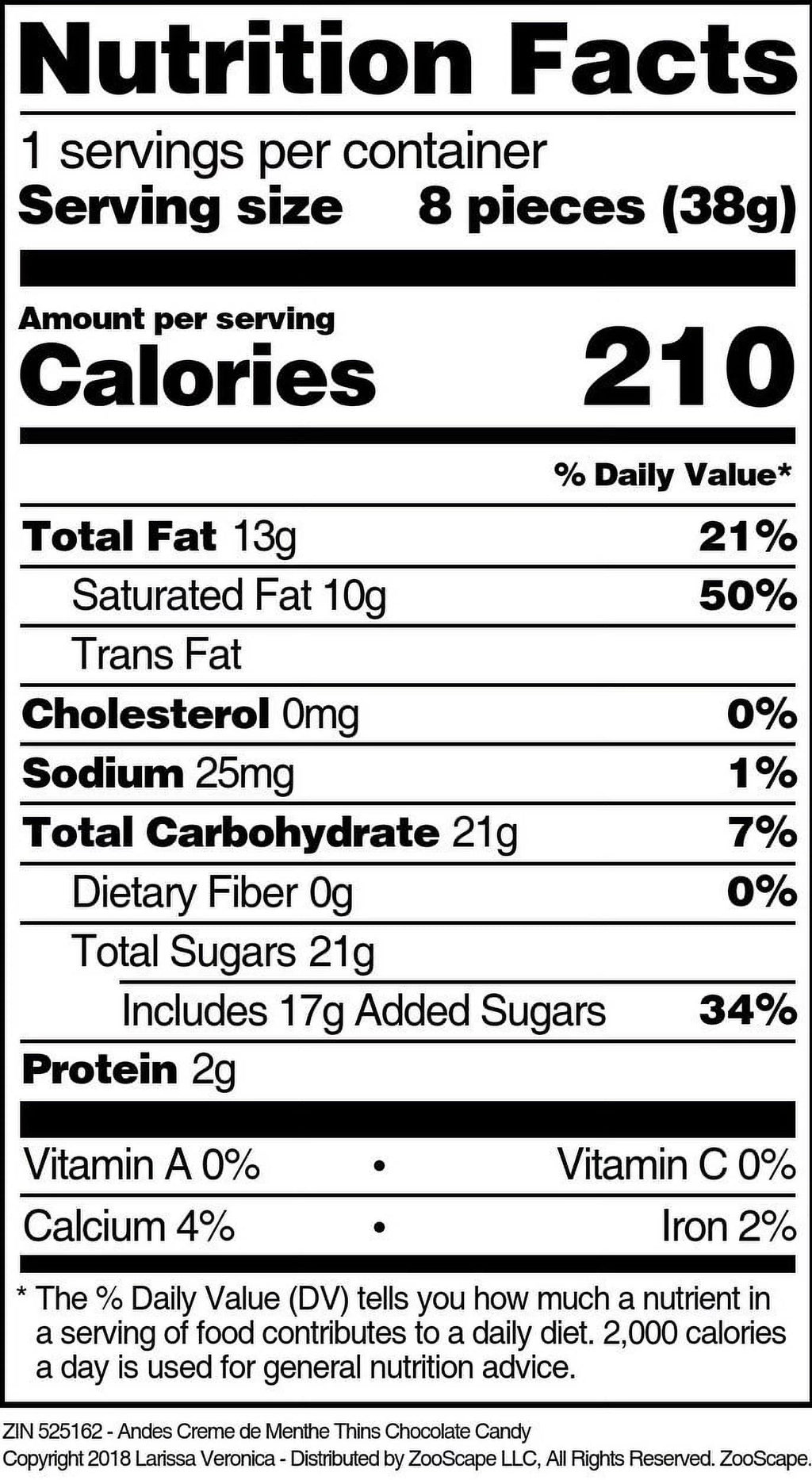 Chocolate Candy 8 oz 2-Pack D746