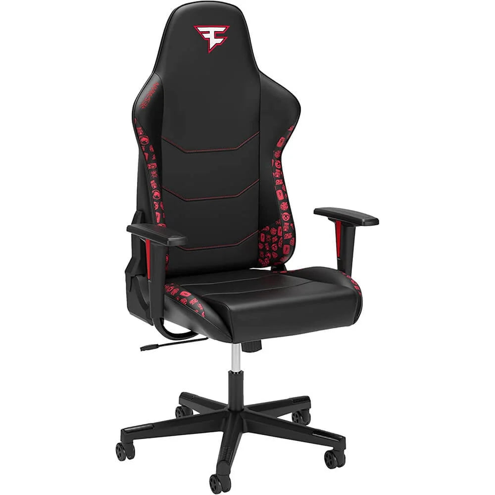 Ergonomic PVC Gaming Chair with Integrated Headrest R7995
