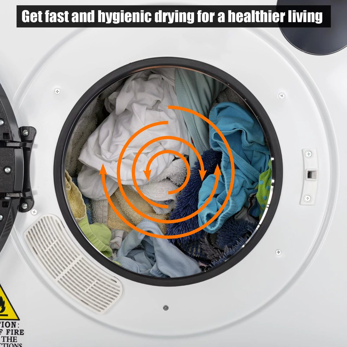 13.2lb Portable Compact Electric Dryer with Smart Controls K8255