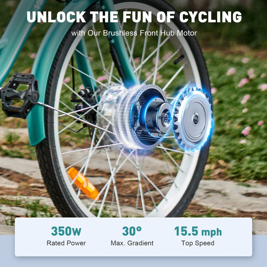 Electric Tricycle 350W with Basket 36V 10Ah Cream H16464