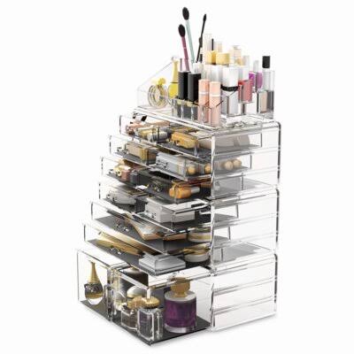 Clear 12 Drawer Makeup Cosmetic Organizer A6187