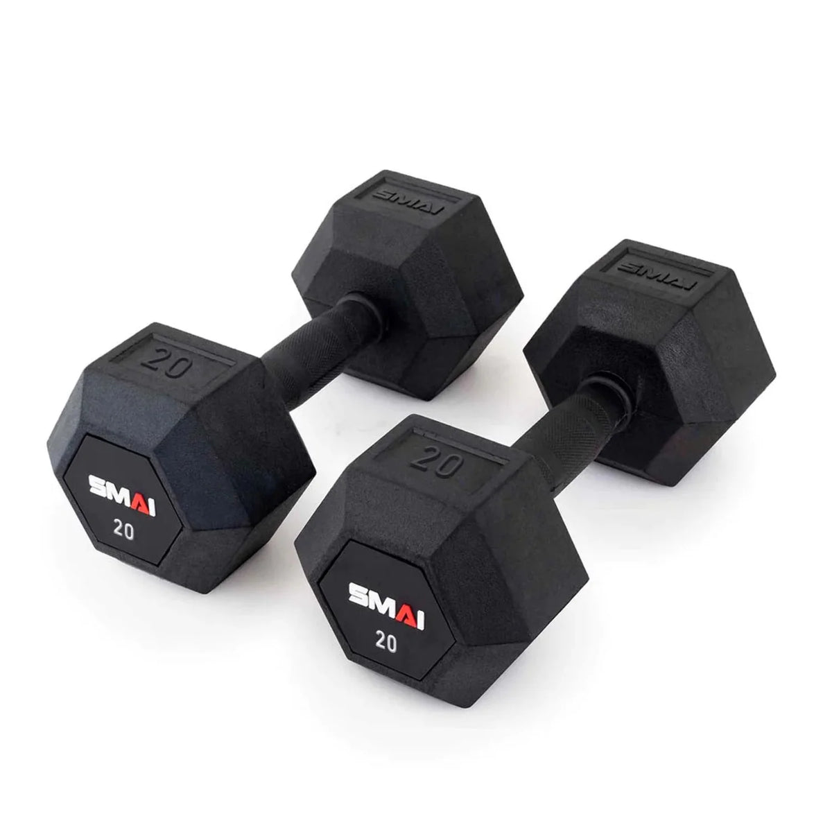 Rubber Hex Dumbbells (Pair) G3788