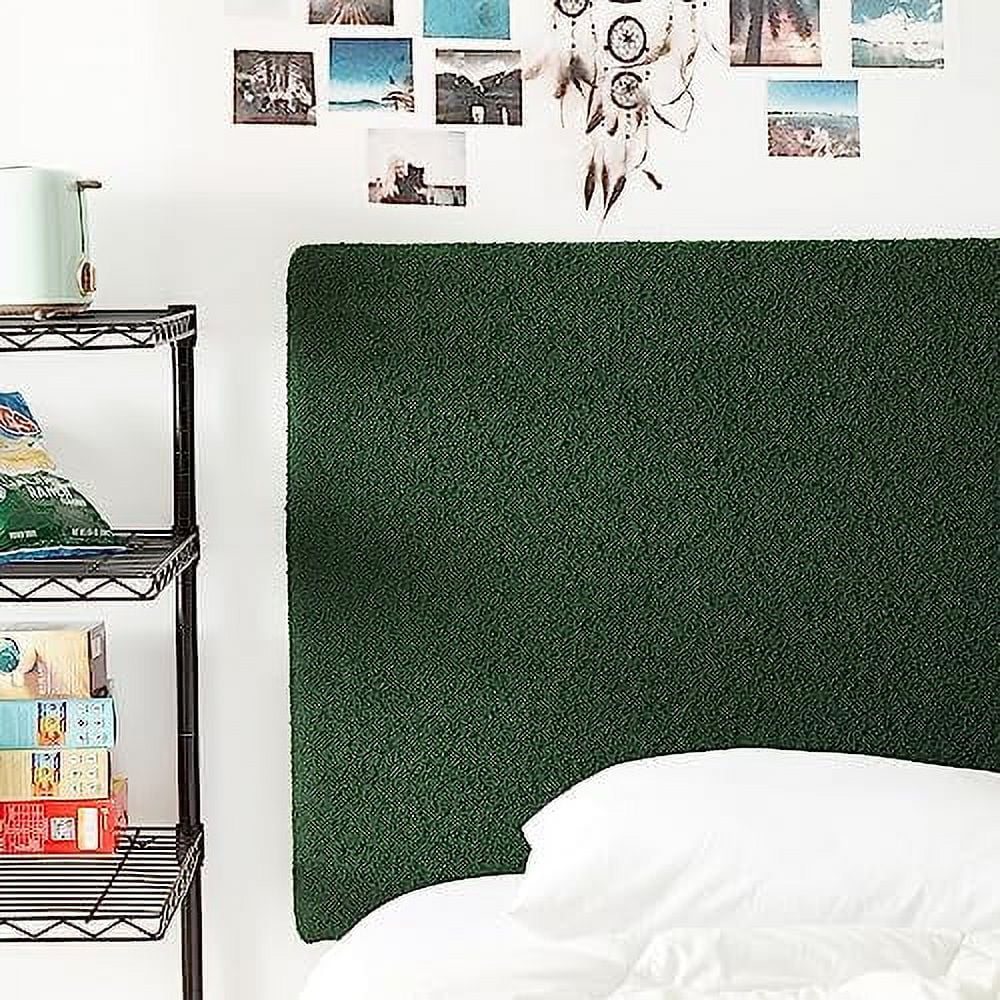 Boucle Dark Green Headboard With Legs Y530050