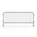 Galvanized Steel 8 ft Heavy Duty Interlocking Metal Barricade M171