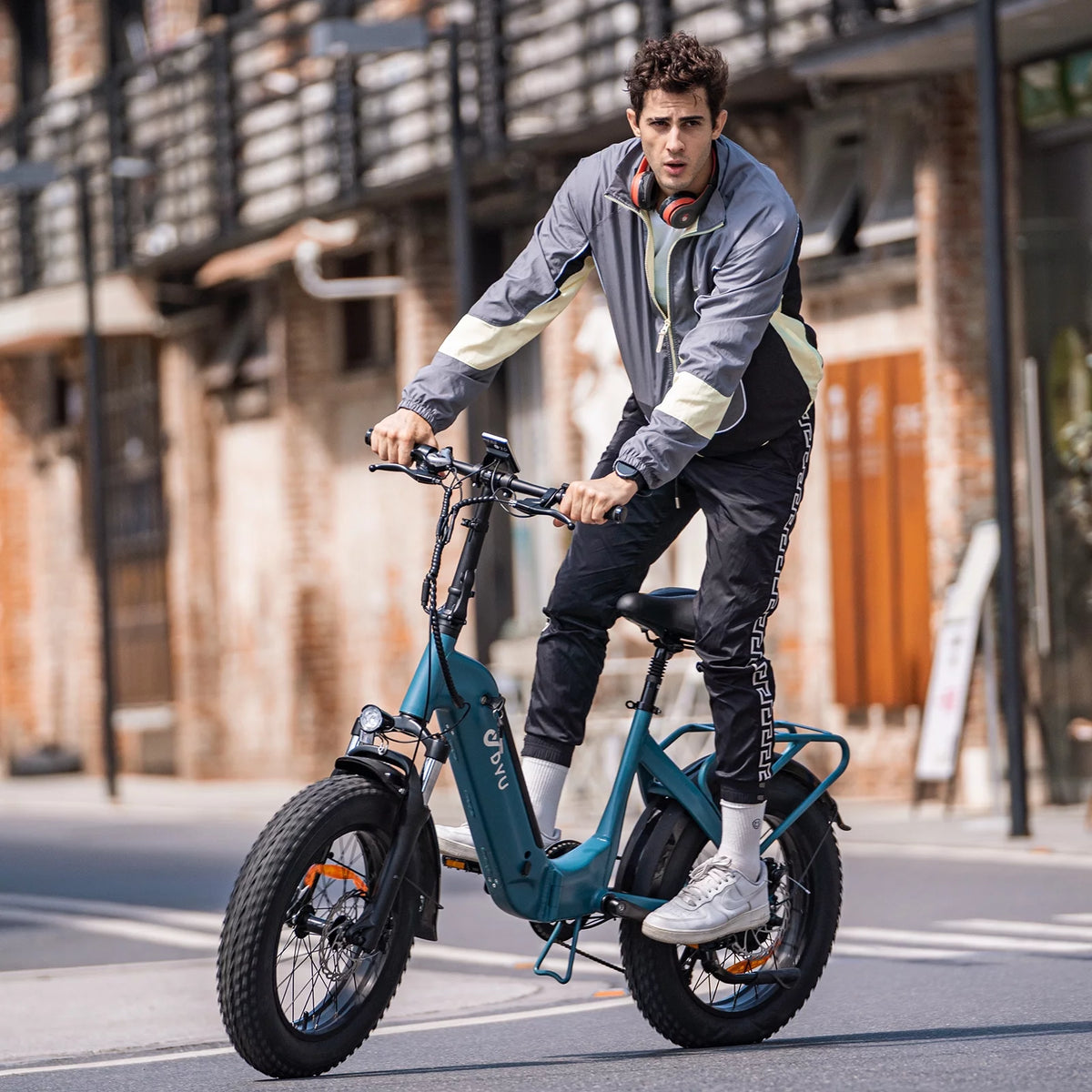20" Fat Tire Folding Electric Bike 500W 48V 14AH J558885