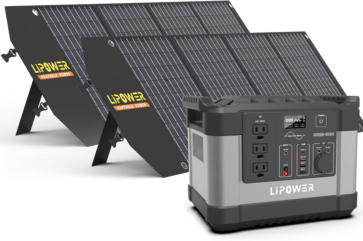 1000W Portable Power Station with 3 AC Outlets E308