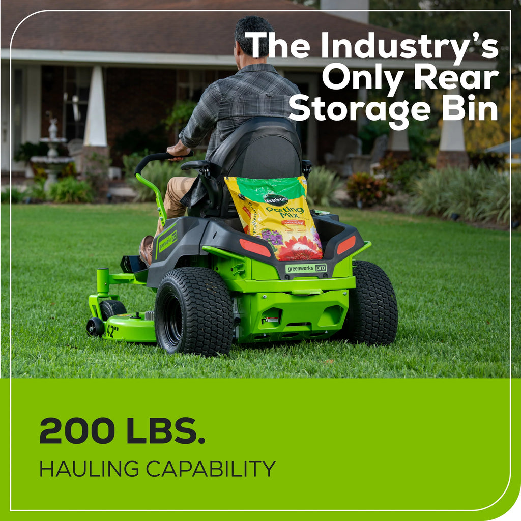 60V 42” Cordless Battery Zero Turn Riding Lawn Mower with 8Ah Batteries M835266