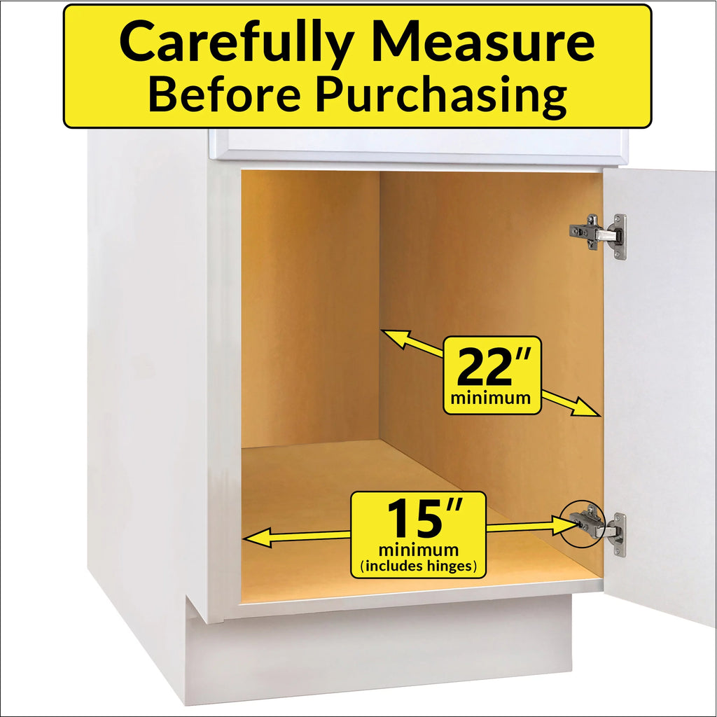 14"W x 21"D Chrome Pull Out Cabinet Organizer Q87982