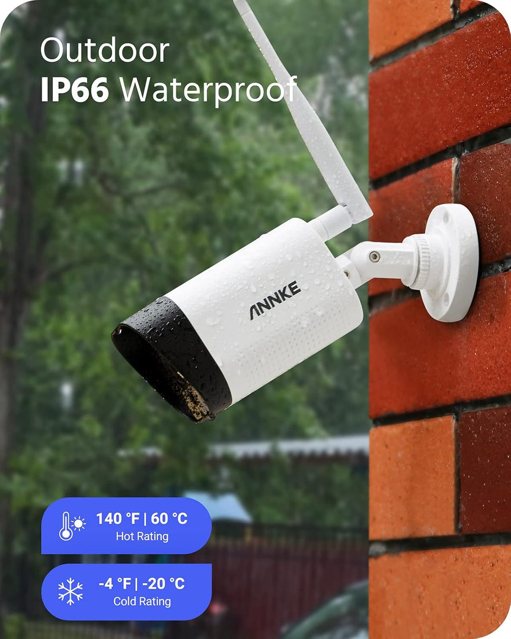 3MP Wireless Security Camera System 8 Channel 4 Cameras C403