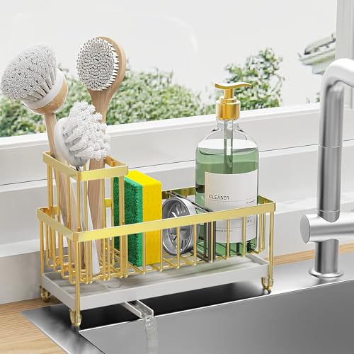 Black Stainless Steel Kitchen Sink Caddy Organizer K772228