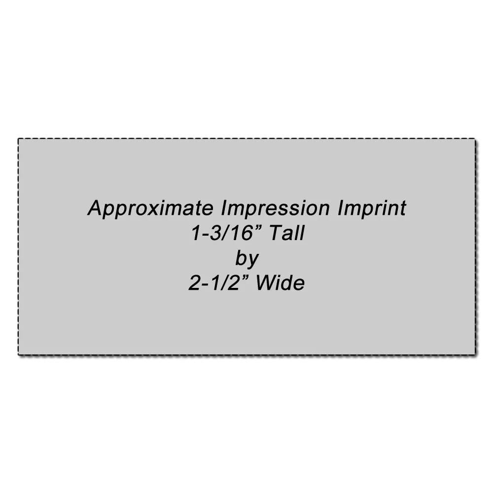 Pre-Inked Post Dated Stamp with Black Ink B97170