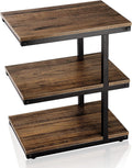 3-Tier Slim End Table with Metal Frame U722