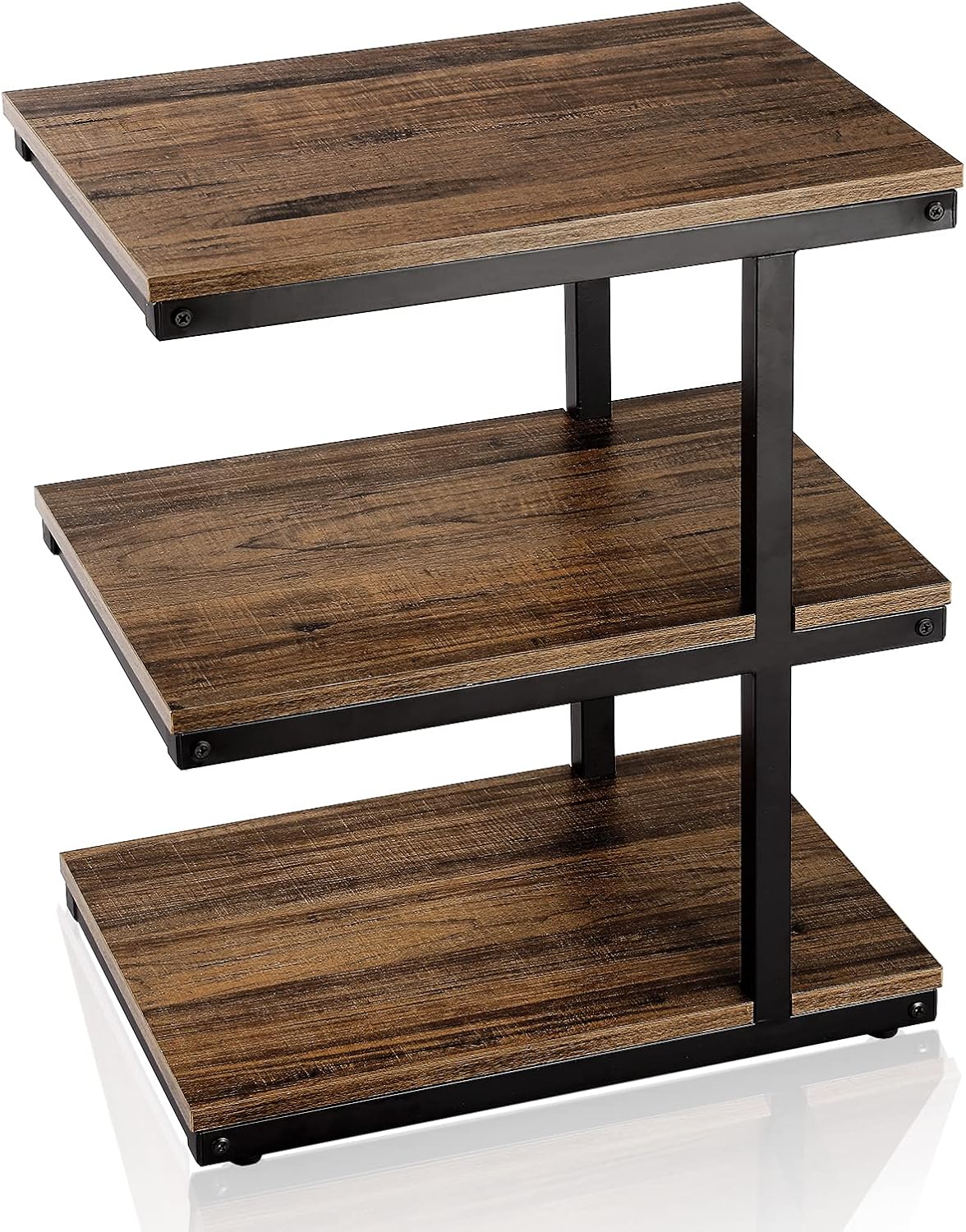 3-Tier Slim End Table with Metal Frame U722