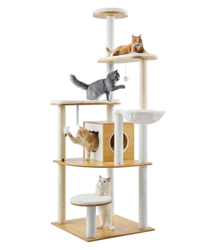 Large Cat Tree with Litter Box Enclosure J515327