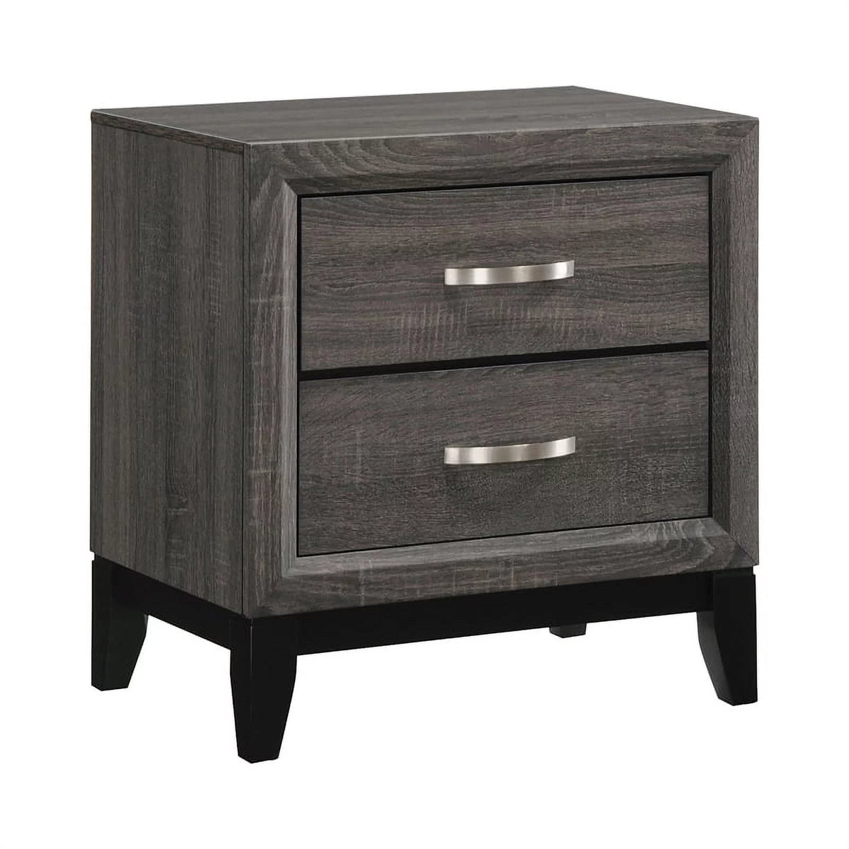 4-piece Grey Oak Bedroom Set V2755