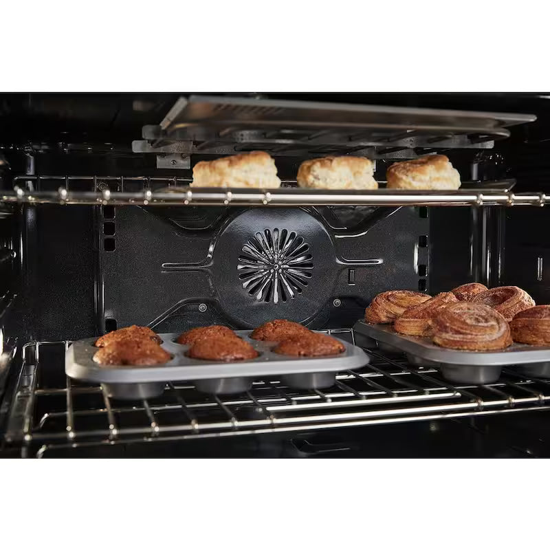 5.1 cu. ft. Dual Fuel Freestanding Smart Range with 6-Burners in Passion Red K89924