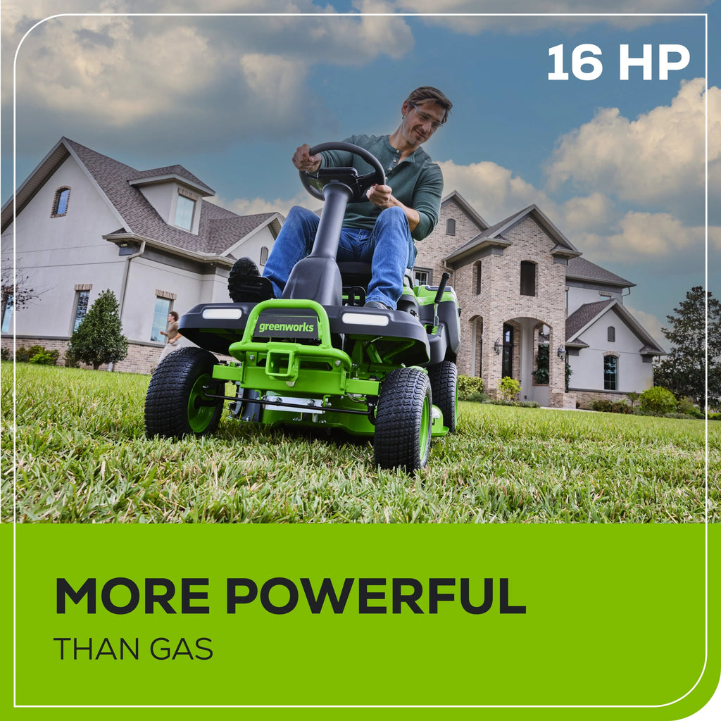 60V Riding Lawn Tractor with Batteries & Charger C2949
