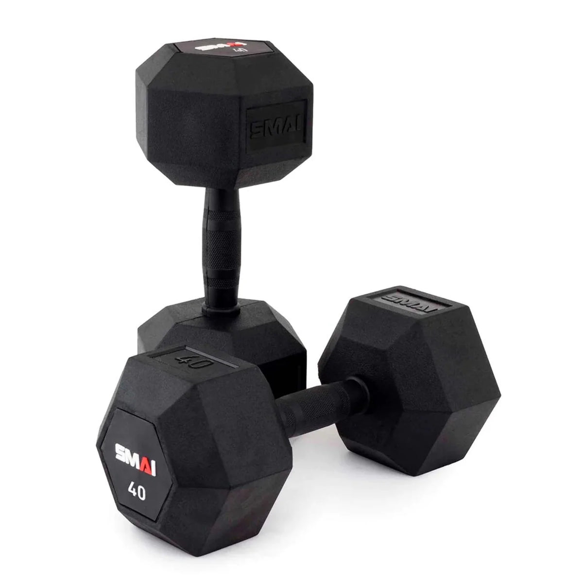 Rubber Hex Dumbbells (Pair) G3788