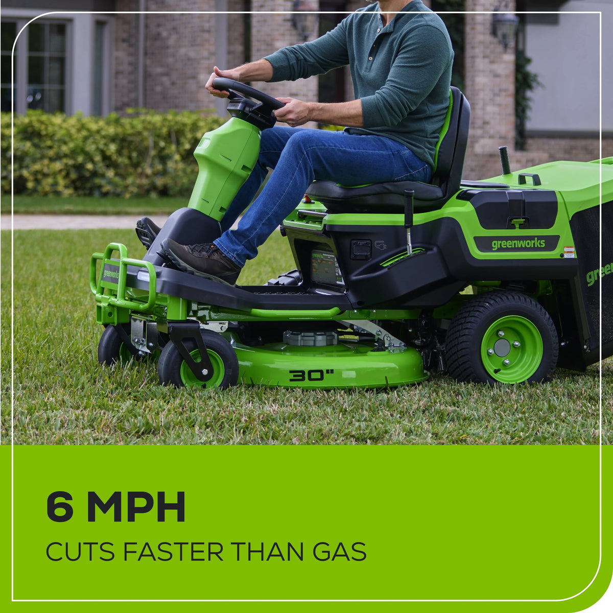 60V 30” Zero Turn Riding Lawn Mower with Batteries & Charger K33227