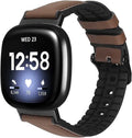 Soft Genuine Leather Replacement Straps for Fitbit Versa 3 and Sense V33128