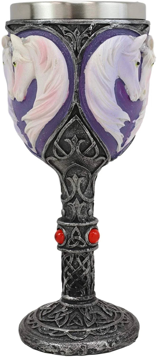 Unicorn Couple Wine Goblet Chalice R26980