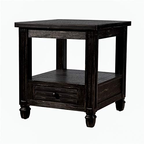 Wood 1-Drawer End Table J678